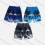 Wholesale Men's Tropical Plants Print Drawstring Beach Shorts C5527# preview
