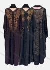 Wholesale Women's Vintage Muslim Islamic Rhinestone Beaded Maxi Kaftan Cloak Dress - Liuhuamall