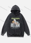 Wholesale Men's Fashion 100%Cotton Graphic Distressed Long Sleeve Hoodie Pullover Sweatshirt SML35# - Liuhuamall