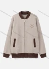Wholesale Men's Casual Long Sleeve Embroidery Pattern Zipper Knit Jacket - Liuhuamall