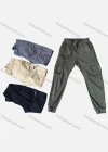 Wholesale Men's Casual Plain Ankle Length Multiple Pockets Drawstring Joggers - Liuhuamall