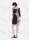 Wholesale Women's Elegant 3/4 Sleeve Embroidery Lace Short Dress - Liuhuamall