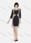 Wholesale Women's Elegant 3/4 Sleeve Embroidery Lace Short Dress - Liuhuamall
