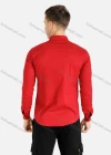 Wholesale Men's Dual Flap Pockets Zipper Long Sleeve Overshirt Jacket - Liuhuamall