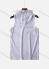 Wholesale Men's Workout Hooded Letter Slogan Jacquard Athletic Tank Top 3312# - Liuhuamall