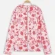 Women's Spring/Fall Floral Print Drawstring Hoodie Jacket Red Clothing Wholesale Market -LIUHUA