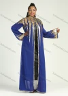 Wholesale Women's Muslim Stand Collar Long Sleeve Sequin Glitter Maxi Kimono Cover Up Cardigan - Liuhuamall