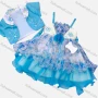 Wholesale Girls Lovely Sleeveless Floral Print Tiered Flower Dress & Rhinestone Cardigan Set preview