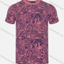 Wholesale Men's Casual Tropical Plant Print Round Neck Short Sleeve Tee preview