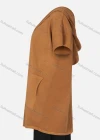 Wholesale Women's Plain Seam Open Front Hooded Pocket Cardigan - Liuhuamall
