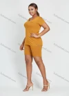 Wholesale Women's Daily Plain Round Neck T-shirt 2 Pieces Set - Liuhuamall