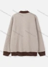 Wholesale Men's Casual Long Sleeve Embroidery Pattern Zipper Knit Jacket - Liuhuamall