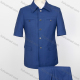 Wholesale Men's Plain Button Down Patch Pocket Short Sleeve Chinese Tunic Suit & Pants 2-Piece Set BV220301# Blue Wholesale Clothing Market & Suppliers -LIUHUAMALL