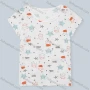 Wholesale Women's Scoop Neck Short Sleeve Cartoon Print Casual T-Shirt 9648# preview