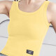 Women's Casual Plain Scoop Neck Tank Top B469# Yellow Clothing Wholesale Market -LIUHUA