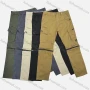 Wholesale Men's Casual Plain Flap Pockets Zipper Cargo Pant 9A873# preview