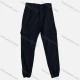 Wholesale Men's Casual Plain Flap Pockets Drawstring Button Closure Cargo Pant 1227# Black Clothing Wholesale Market Liuhua