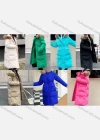 Wholesale Women's Casual Hooded Button Down Faux Wool Parkas Jacket - Liuhuamall