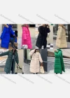 Wholesale Women's Casual Hooded Zipper Flap Pockets Parkas Jacket - Liuhuamall