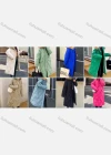 Wholesale Women's Casual Hooded Zipper Flap Pockets Parkas Jacket - Liuhuamall