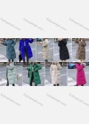 Wholesale Women's Casual Hooded Zipper Flap Pockets Parkas Jacket - Liuhuamall