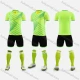 Wholesale Kids Sporty Football Soccer Training & Racing Tee & Shorts 2 Piece Set 21831# Fluorescent Yellow Clothing Wholesale Market Liuhua