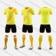 Wholesale Kids Sporty Football Soccer Training & Racing Tee & Shorts 2 Piece Set 21831# Yellow Clothing Wholesale Market Liuhua