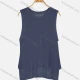 Wholesale Women's Casual Round Neck Plain Knitted Asymmetrical Hem Cover Up 515# Clothing Wholesale Market Liuhua