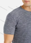 Wholesale Men's Round Neck Short Sleeve Space Dye Print T Shirt - Liuhuamall