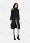 Wholesale Women's Casual Lapel Long Sleeve Double Breasted Pockets Trench Coat With Belt - Liuhuamall