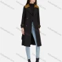 Wholesale Women's Casual Lapel Long Sleeve Double Breasted Pockets Trench Coat With Belt preview