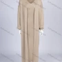 Wholesale Women's Casual V Neck Plain Midi Dress & Drop Shoulder Knit Cardigan 2 Piece Set preview