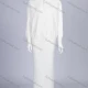 Wholesale Women's Casual Plain Turn-down Collar Long Sleeve Zipper Knit Top & Midi Skirts 2 Piece Set White Clothing Wholesale Market Liuhua