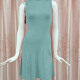 Women's Causal Mock Neck Sleeveless Plain Dress A633# Clothing Wholesale Market -LIUHUA