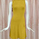 Women's Causal Mock Neck Sleeveless Plain Dress A634# Clothing Wholesale Market -LIUHUA