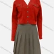 Wholesale Women's Casual Plain Geometric Texture Long Sleeve V Neck Flap Pockets Button Down Cardigan & Short Skirts 2 Piece Set 8# Clothing Wholesale Market Liuhua