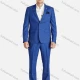 Wholesale Men's Formal Plain Single Breasted Patch Pocket Lapel Blazer & Pant 2 Piece Suit Sets Blue Clothing Wholesale Market Liuhua
