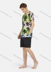 Wholesale Men's Drawstring Colorblock Pockets Casual Shorts - Liuhuamall