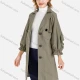 Wholesale Women's Plain Casual Cape Single Breasted Belted Trench Coat 10# Clothing Wholesale Market Liuhua