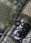 Wholesale Men's Fashion Long Sleeve Stand Collar Paisley Patchwork Print Puffer Coat 925# - Liuhuamall