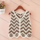 Wholesale Women's vest jacket knitted embroidery hollow crochet cardigan ethnic style vest outerwear Ginger Clothing Wholesale Market Liuhua