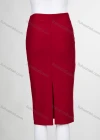 Wholesale Women's Business Plain High Waist Split Hem Pencil Skirt - Liuhuamall