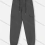 Wholesale Men's Casual Drawstring Button Front Flap Pockets Cargo Pants preview