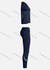 Wholesale Women's Sporty Breathable Quick Dry Letter T-shirt & High Waist Leggings 2 Piece Yoga Workout Outfits 1007#&1015# - Liuhuamall