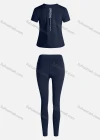 Wholesale Women's Sporty Breathable Quick Dry Letter T-shirt & High Waist Leggings 2 Piece Yoga Workout Outfits 1007#&1015# - Liuhuamall