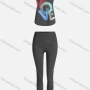 Wholesale Women's Sporty Breathable Quick Dry Letter Tank Top & High Waist Leggings 2 Piece Yoga Workout Outfits 1006#&1011# preview