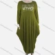 Wholesale Women's African Plus Size Crew Neck Letter Print Long Sleeve Patch Pocket Loose Fit Dress 8811# 84# Clothing Wholesale Market Liuhua