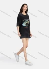 Wholesale Women's Hip Hop Wash Crew Neck Short Sleeve Loose Fit Graphic Letter T-shirt - Liuhuamall