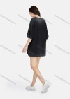 Wholesale Women's Hip Hop Wash Crew Neck Short Sleeve Loose Fit Graphic Letter T-shirt - Liuhuamall