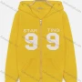 Wholesale Women's Casual Long Sleeve Zipper Number Print Kangaroo Pockets Hoodie preview